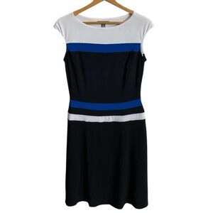X3- Chaps blue black white dress champs medium med m